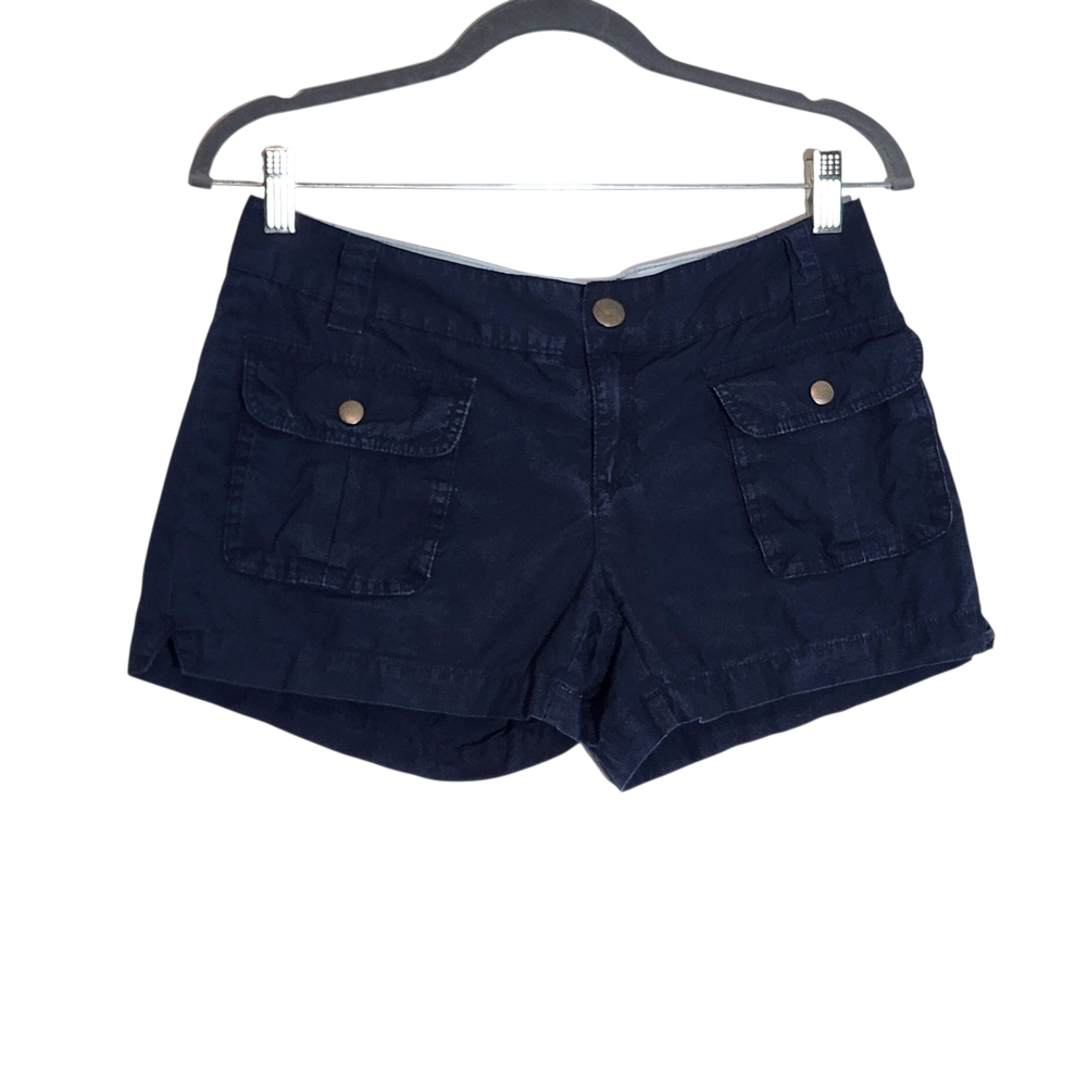 Converse One Star Navy Low Rise Shorts Size 4 Y2K Casual Retro Shorts